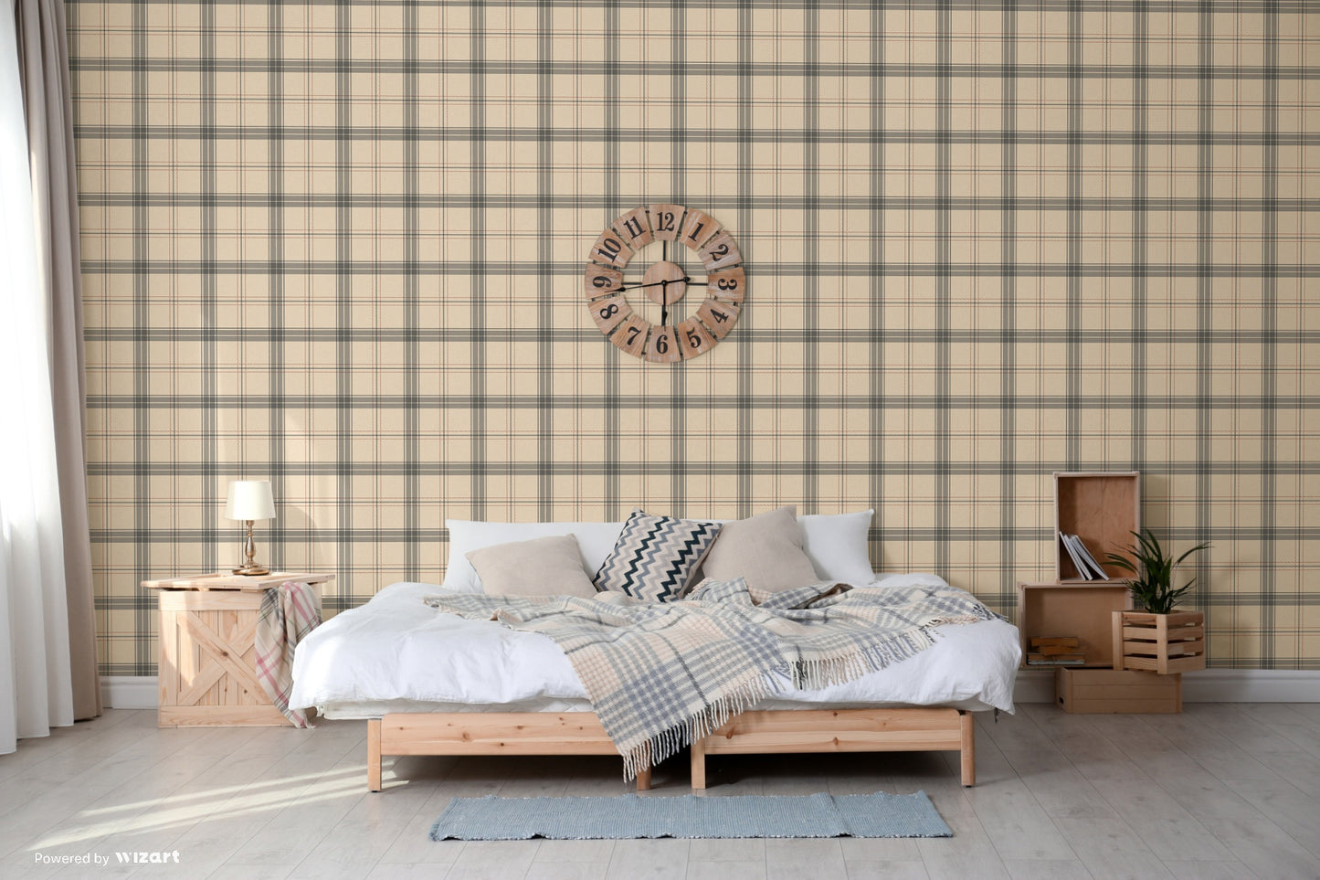 ALFA | Burberry textile inspiration checkered pattern wallpaper