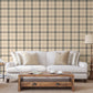 ALFA | Burberry textile inspiration checkered pattern wallpaper