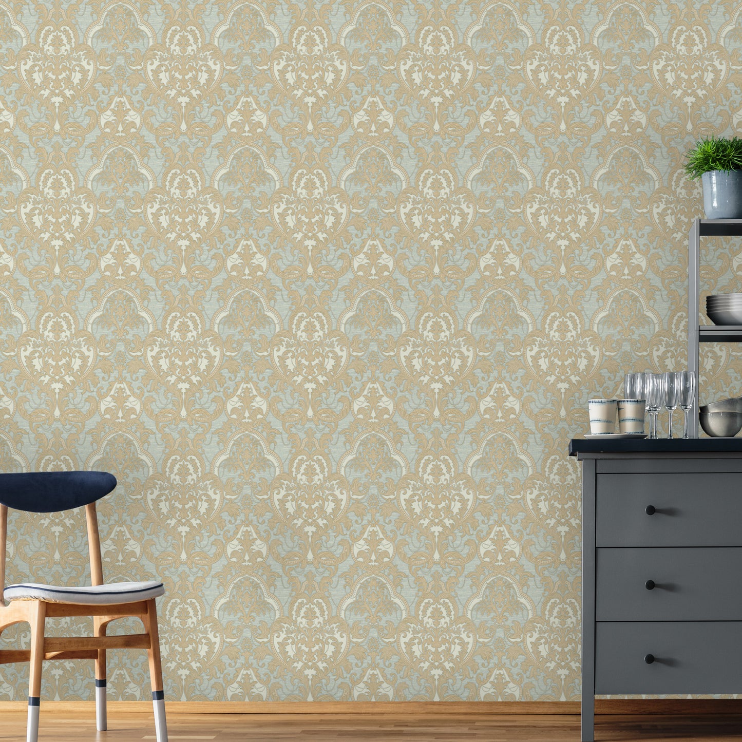 SIGNATURE | Classical Damask Pattern Wallpaper