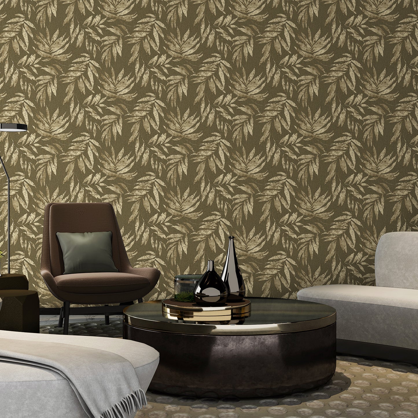 SIGNATURE | Leaf Pattern Wallpaper