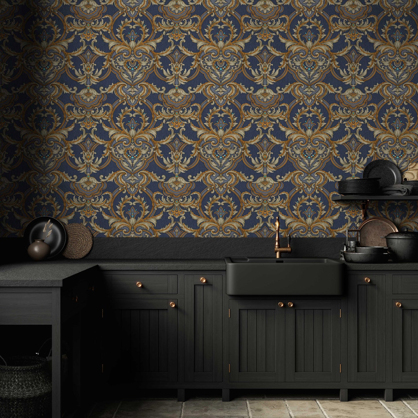 SEYYAH | Classical Damask Wallpaper