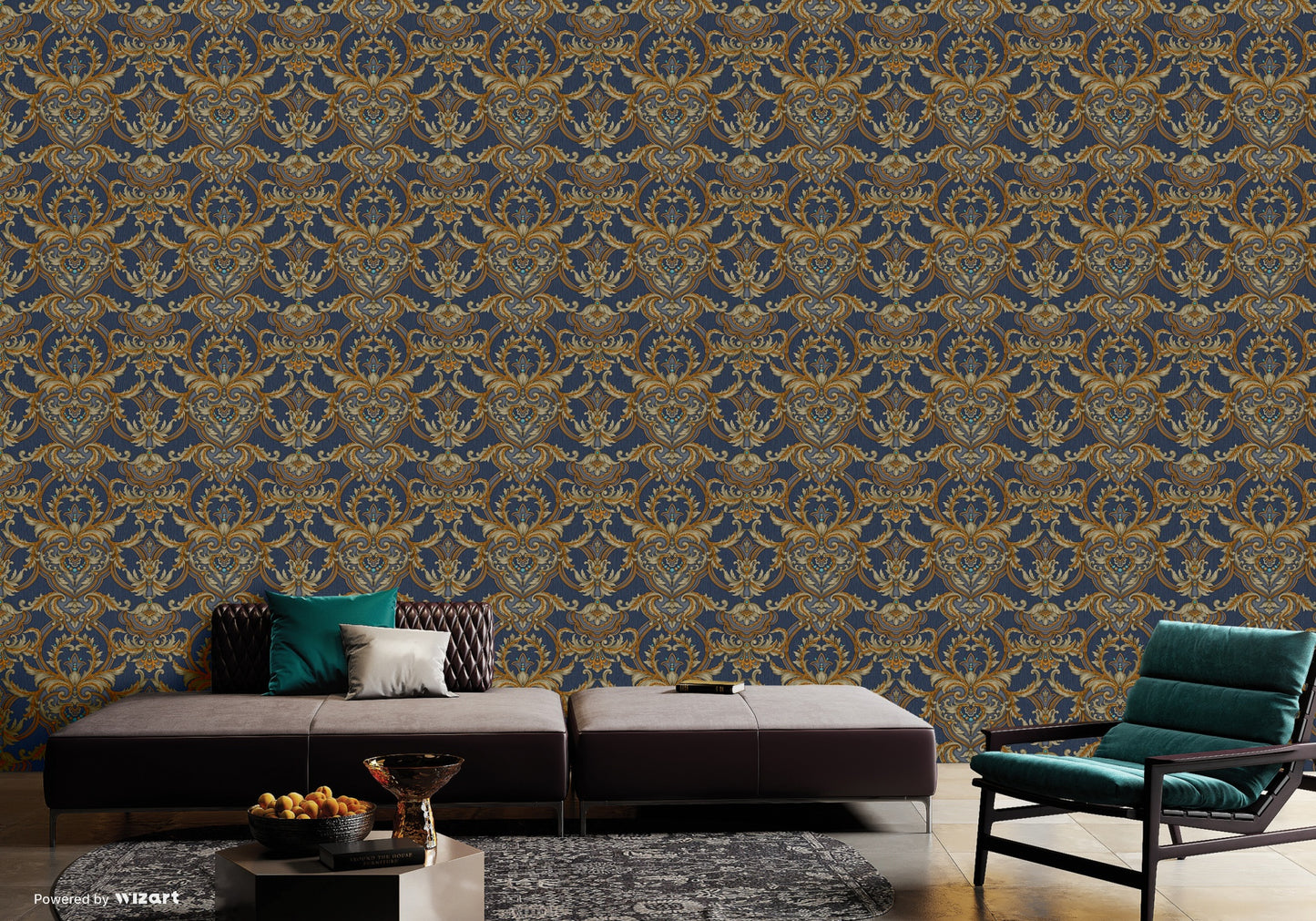 SEYYAH | Classical Damask Wallpaper