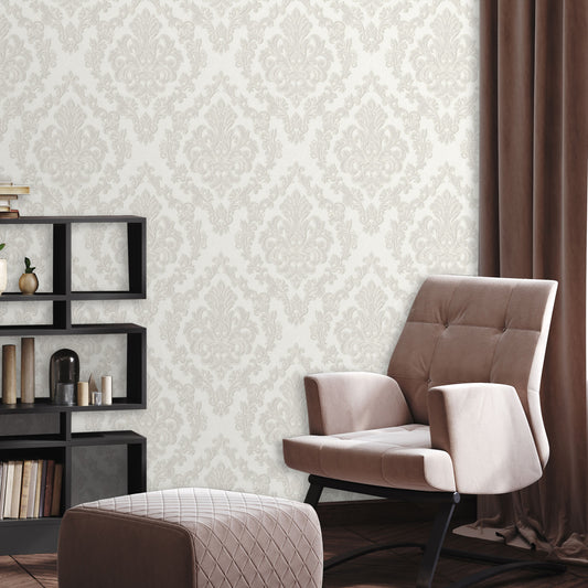 DANTE I Rich Damask Design Wallpaper