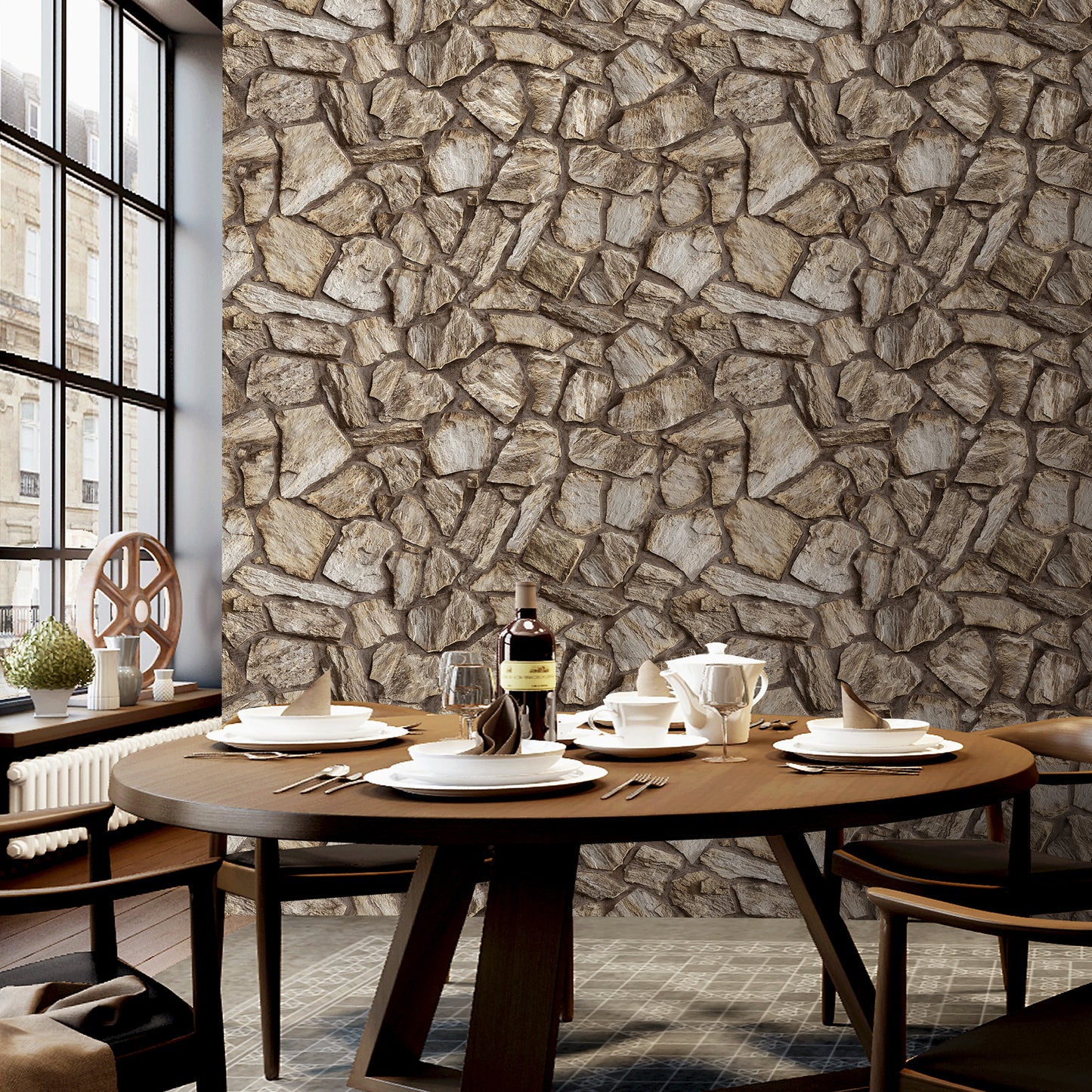 ANKA | Natural stone pattern wallpaper