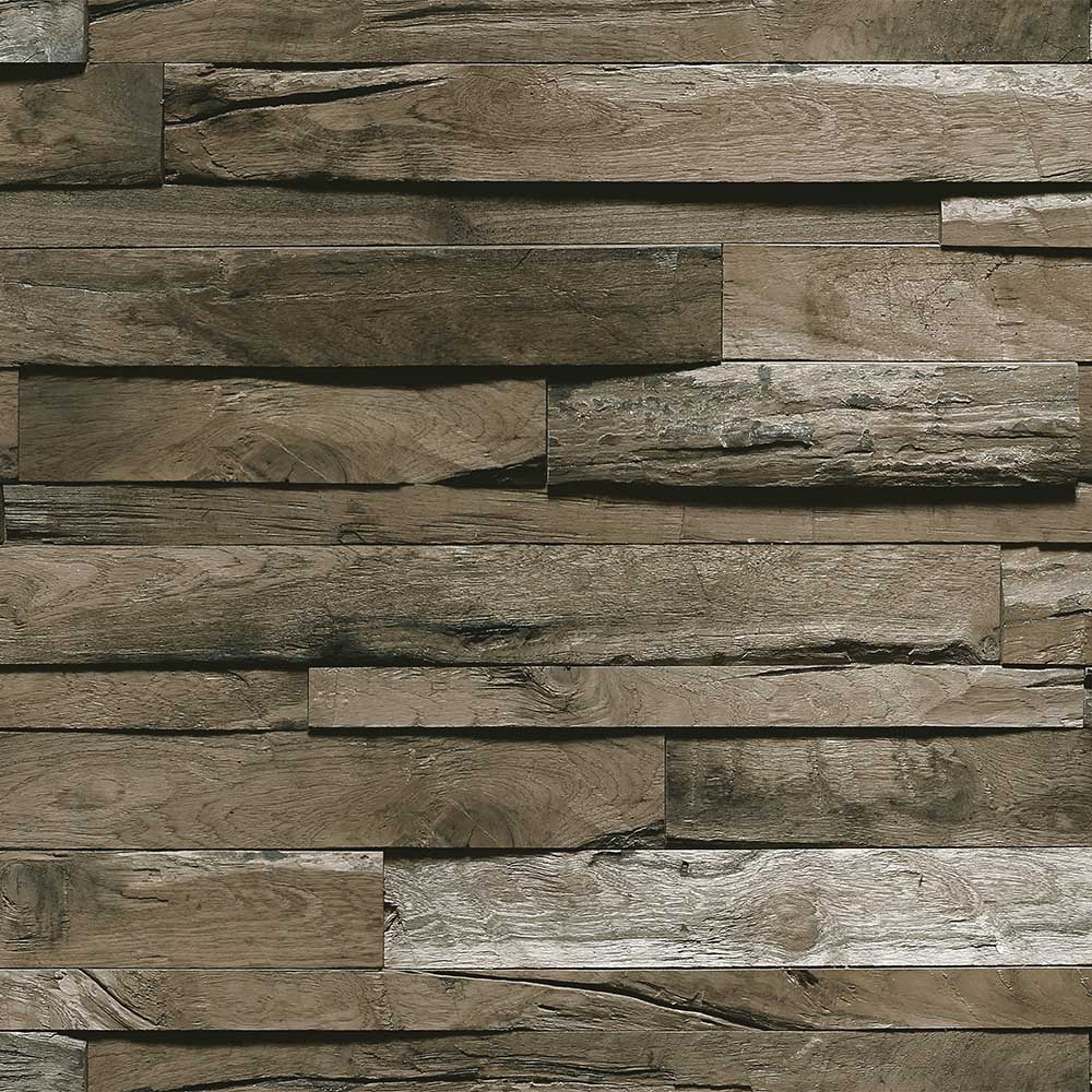 ANKA | Volumetric wooden tiles patterns wallpaper