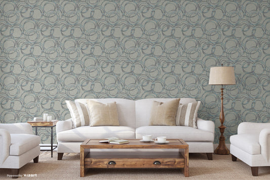 ANKA | Metallised circles ornament wallpaper