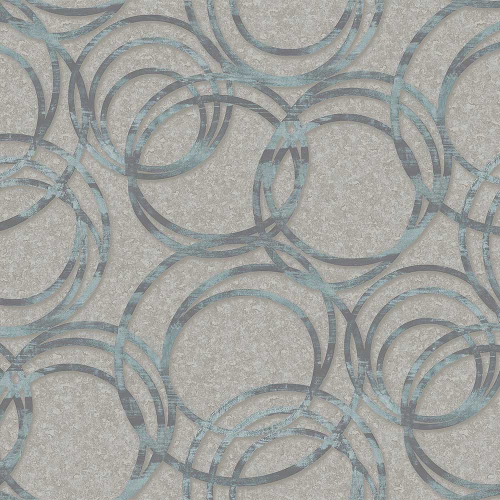 ANKA | Metallised circles ornament wallpaper