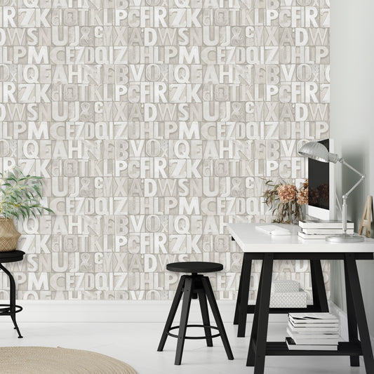 INDIGO | Bold typography modern style wallpaper