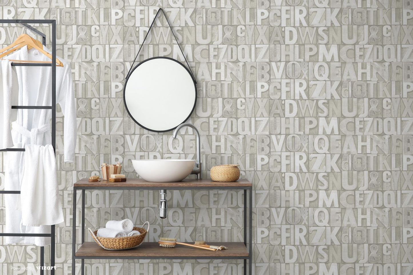 INDIGO | Bold typography modern style wallpaper