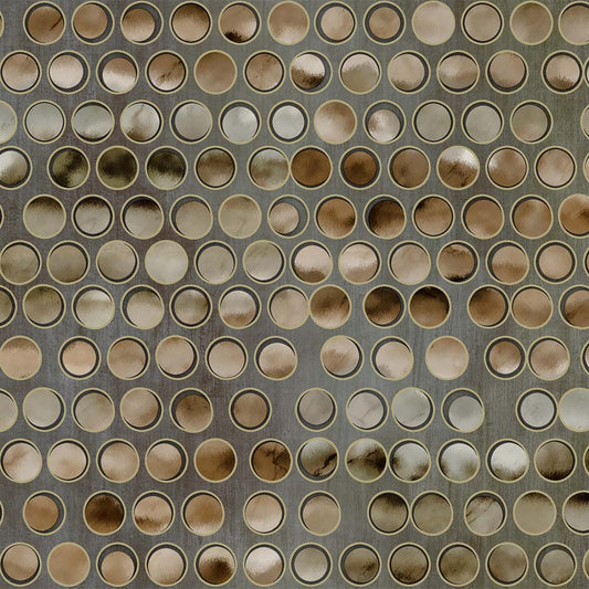 INDIGO | Mother-of-pearl dots design wallpaper