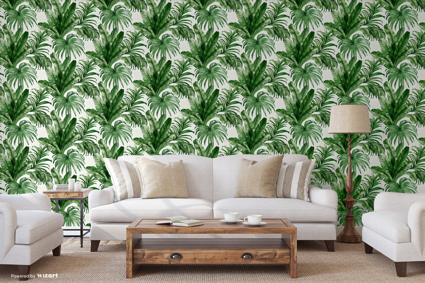 INDIGO | Palm leaves and Tropical Jungle inspired wallpaper