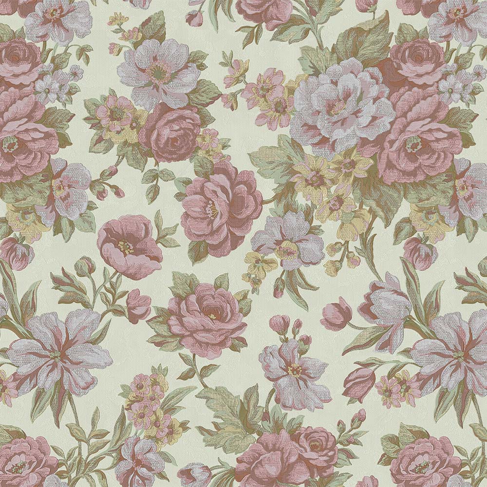 KALINKA | Blooming Roses floral pattern wallpaper