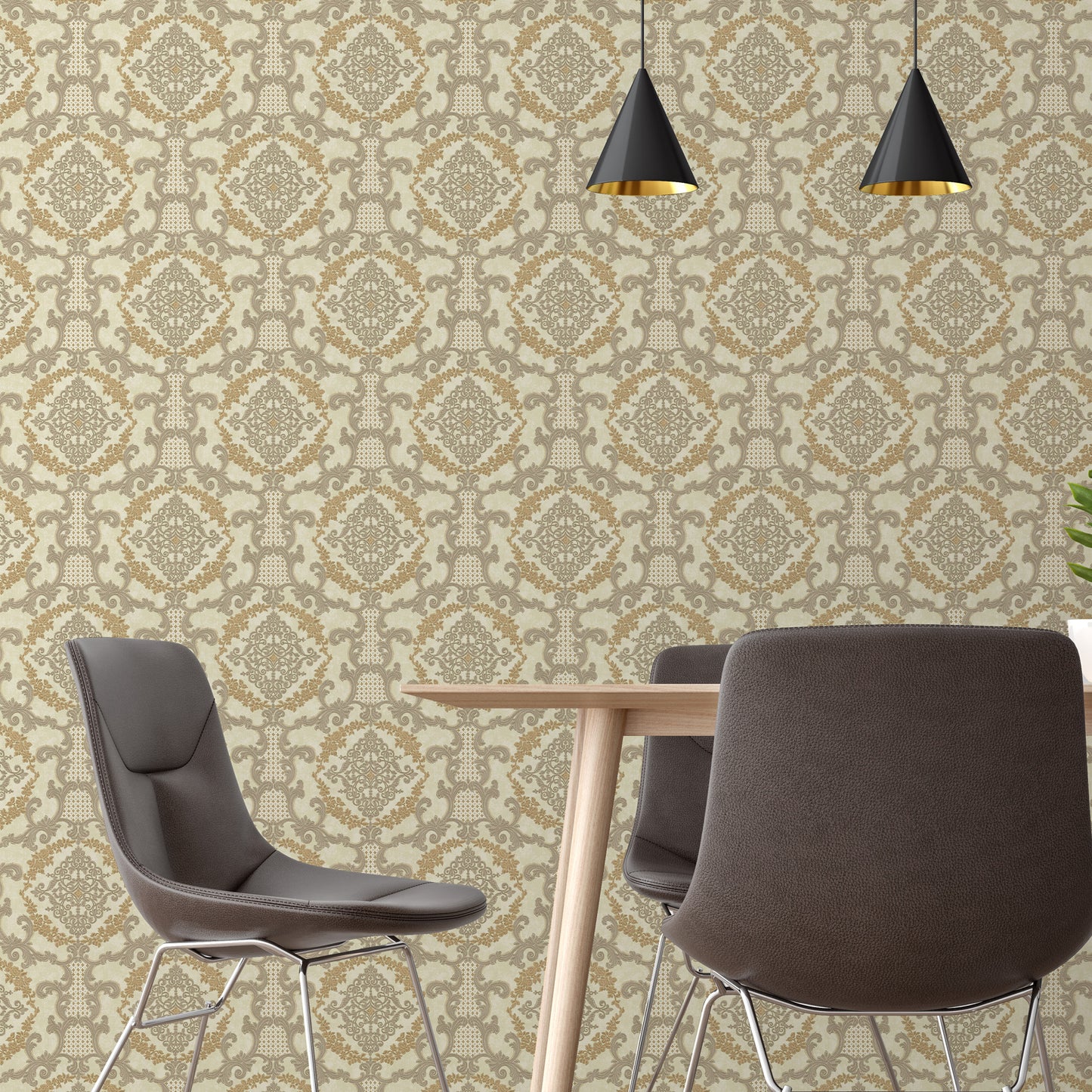 RUMI | Damask pattern wallpaper