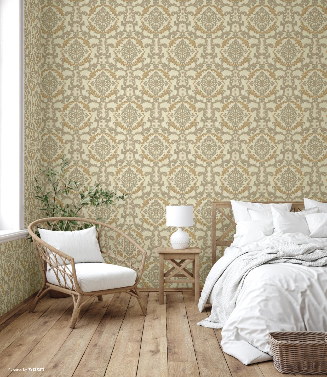 RUMI | Damask pattern wallpaper