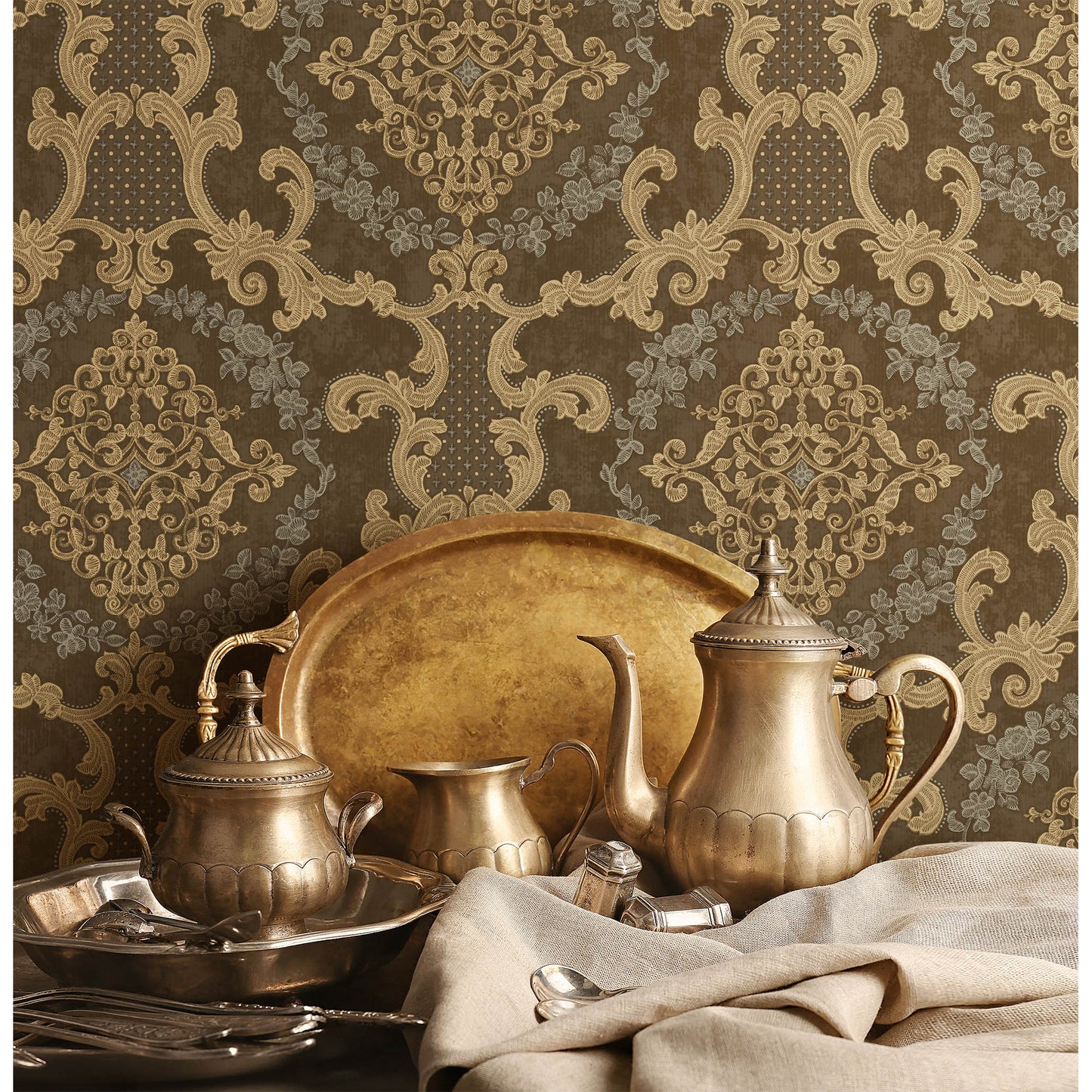 RUMI | Damask pattern wallpaper