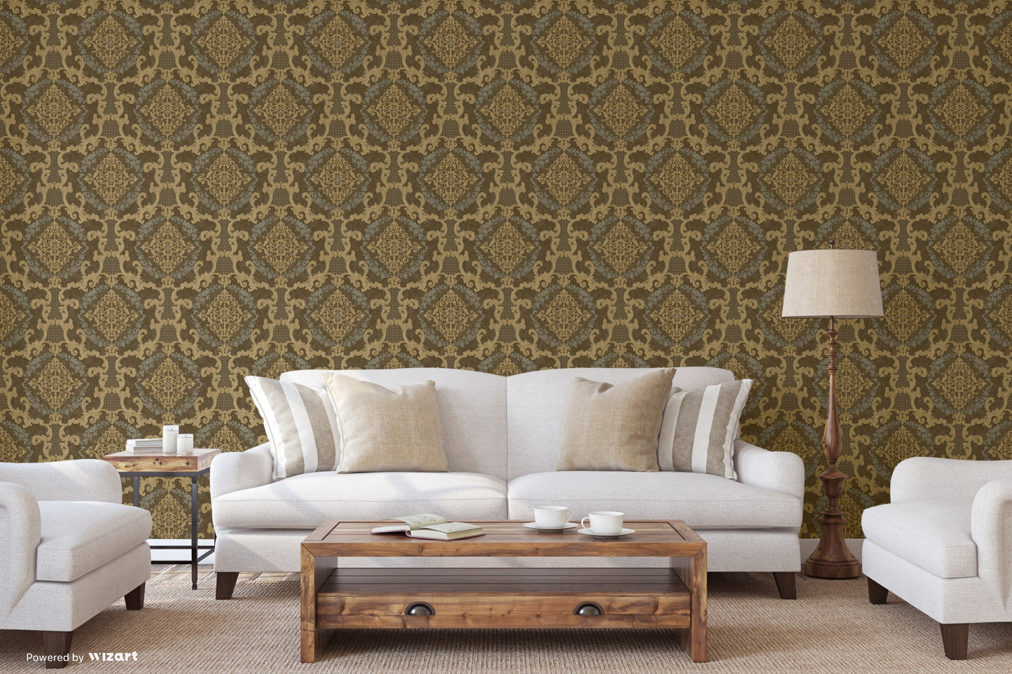 RUMI | Damask pattern wallpaper