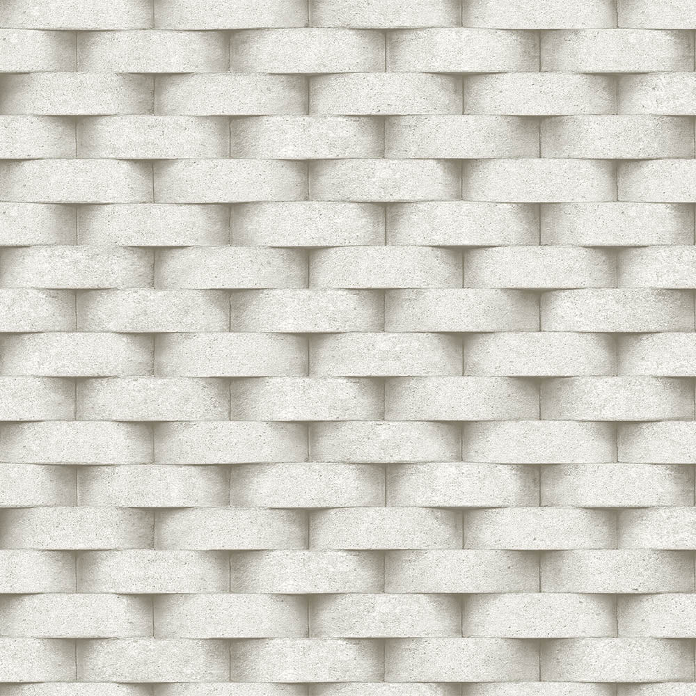 SEVEN | 3D Rounded brick wall pattern wallpaper