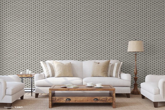 SEVEN | 3D Rounded brick wall pattern wallpaper