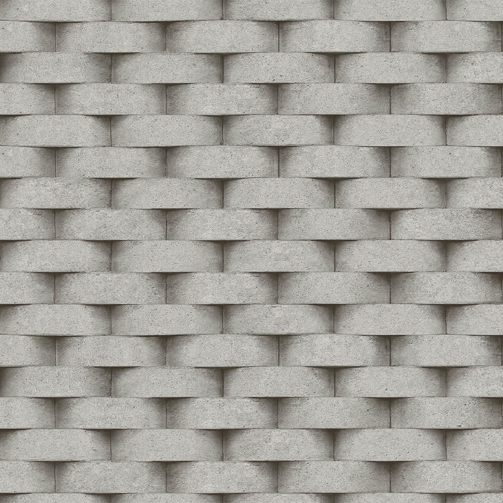 SEVEN | 3D Rounded brick wall pattern wallpaper