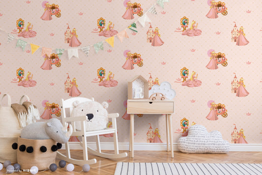 KIDS | Wallpaper with princess and cat together