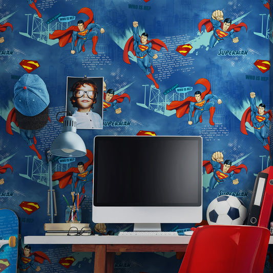 KIDS | Wallpaper with Superman design