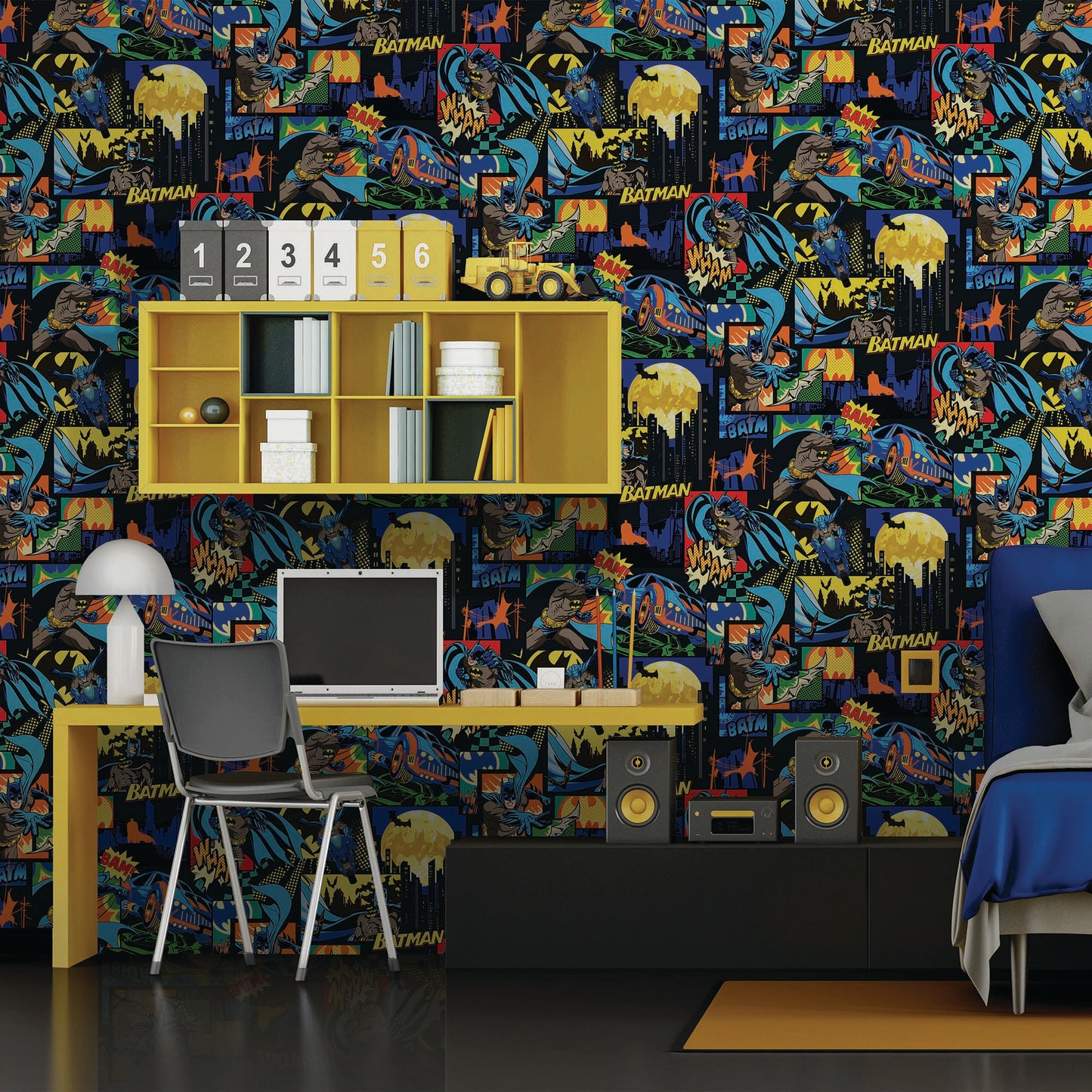 KIDS | Batman figured and dark colored wallpaper