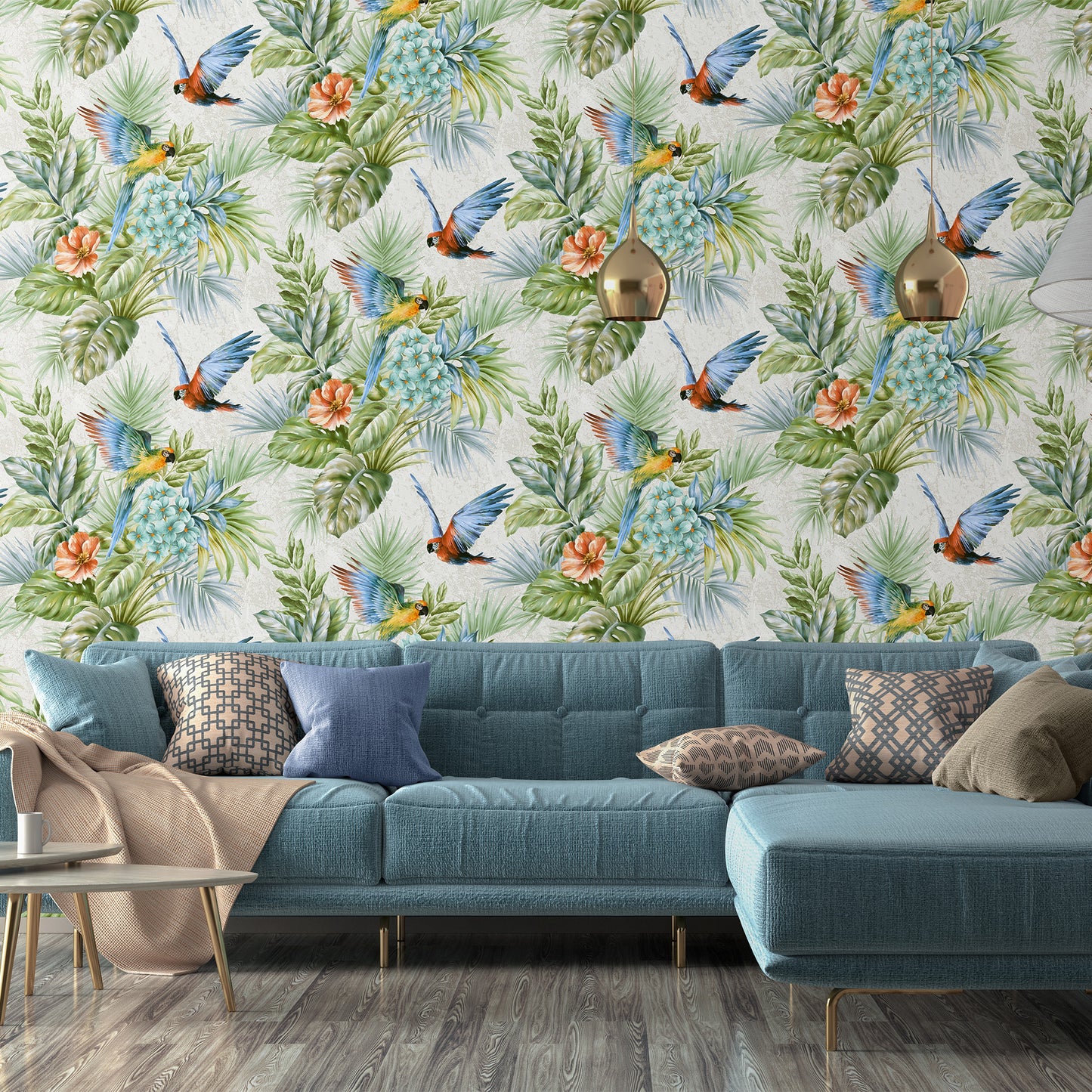 TROPICANO | Wallpaper Parrot and Tropical Plant Trend