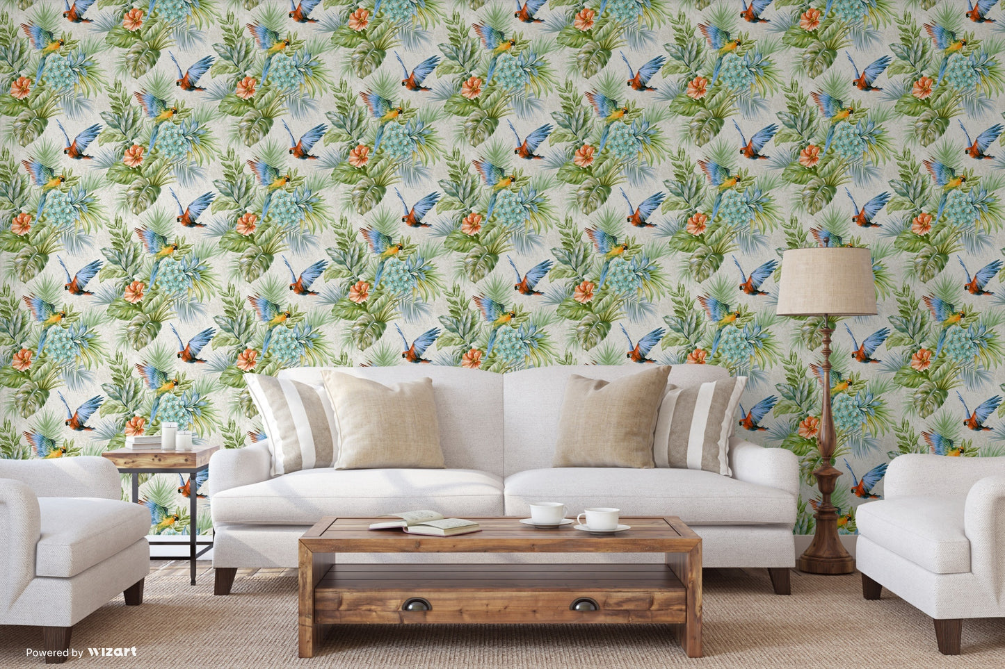 TROPICANO | Wallpaper Parrot and Tropical Plant Trend