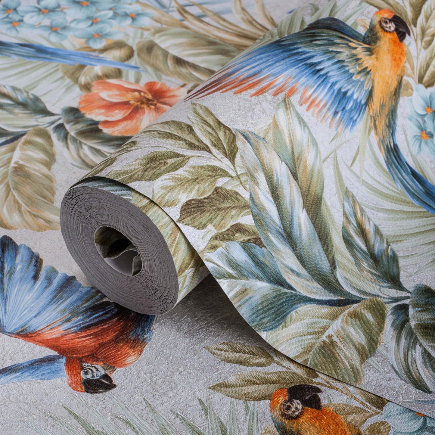 TROPICANO | Wallpaper Parrot and Tropical Plant Trend