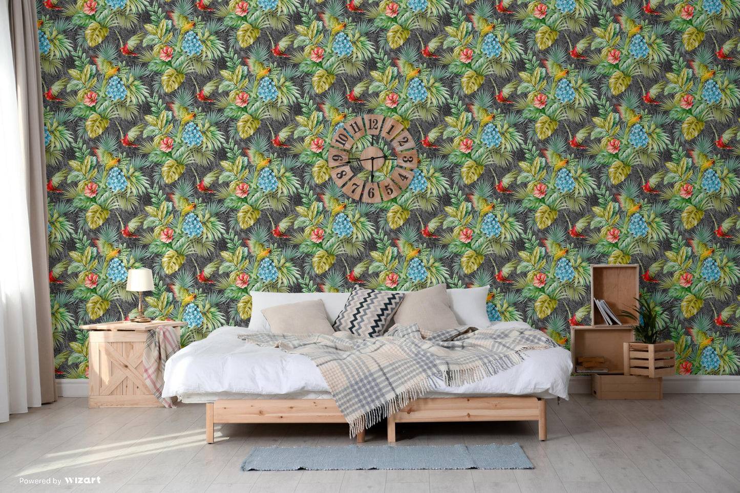 TROPICANO | Wallpaper Parrot and Tropical Plant Trend