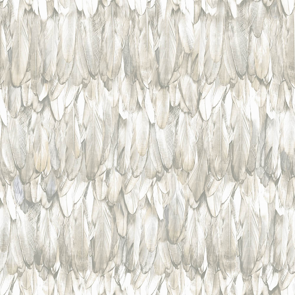 TROPICANO | Modern Bird Feather Patterned Wallpaper