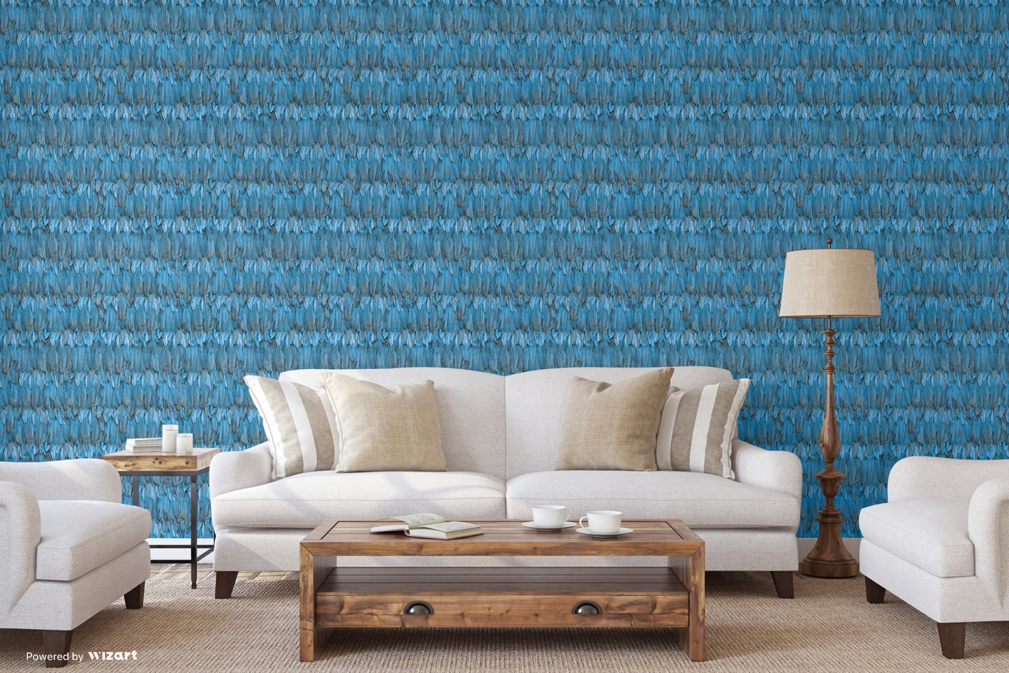 TROPICANO | Modern Bird Feather Patterned Wallpaper