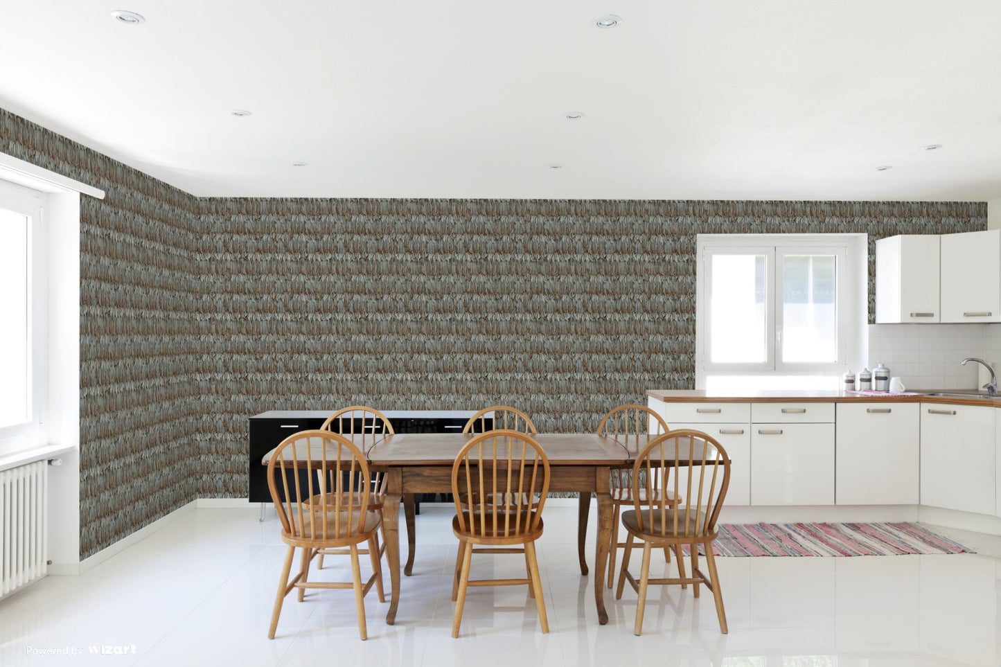 TROPICANO | Modern Bird Feather Patterned Wallpaper